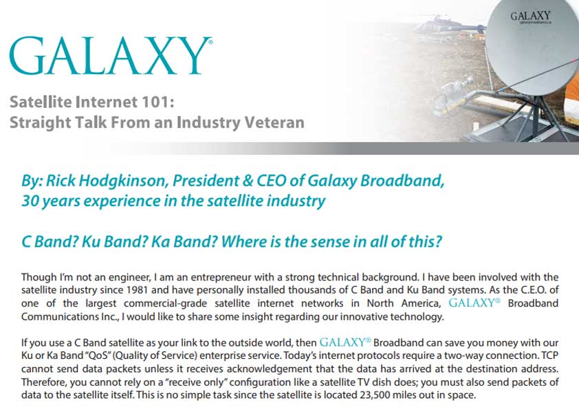 Satellite Internet 101: Straight Talk From an Industry Veteran