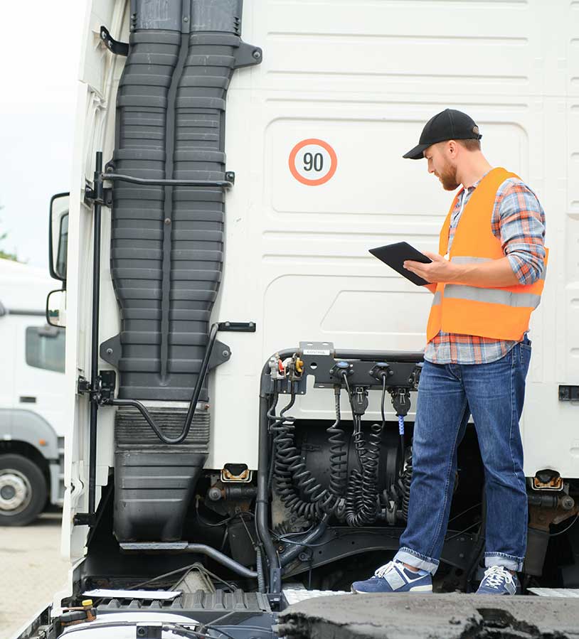 Logistics proud driver