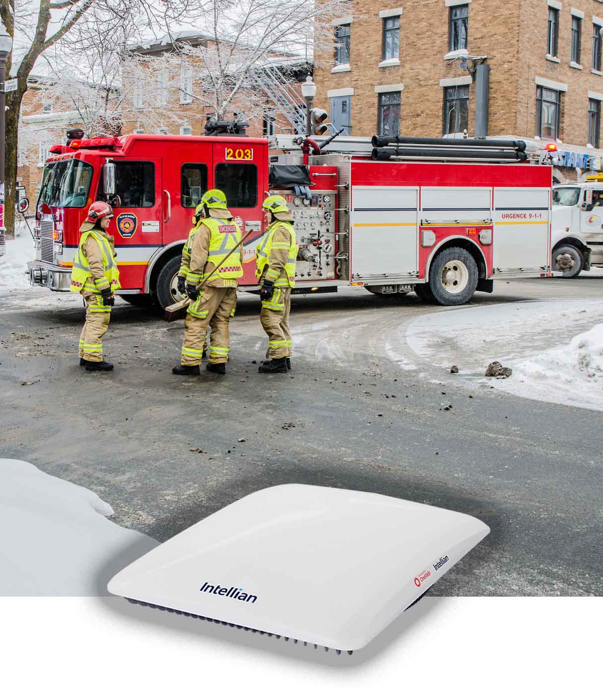 Fire truck and Intelian